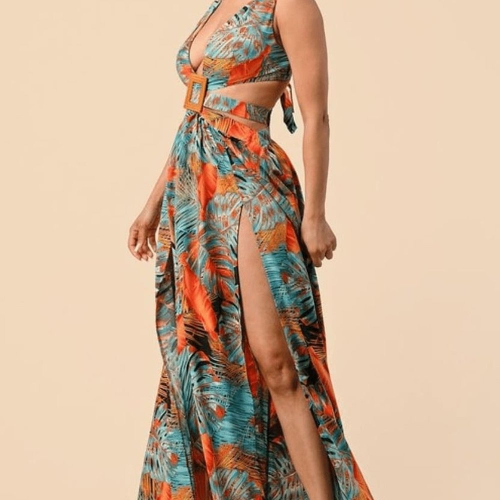 Tropical Maxi Dress
